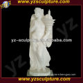 white stone antique female angel for sale